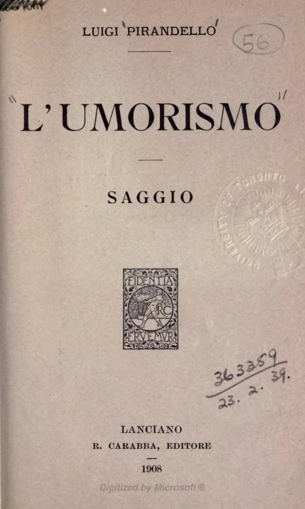 Tesi - Ritratti grotteschi nelle novelle pirandelliane - Cap. II