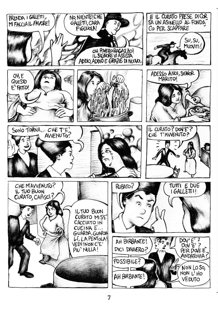 «I galletti del bottajo» a fumetti